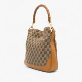 Gucci GG Canvas Bamboo Web Satchel
