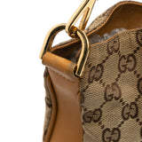Gucci GG Canvas Bamboo Web Satchel