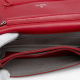 Chanel CC Caviar Wallet On Chain