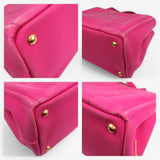 Prada Canapa Denim tote pink