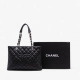 Chanel black Caviar Grand Shopping Tote