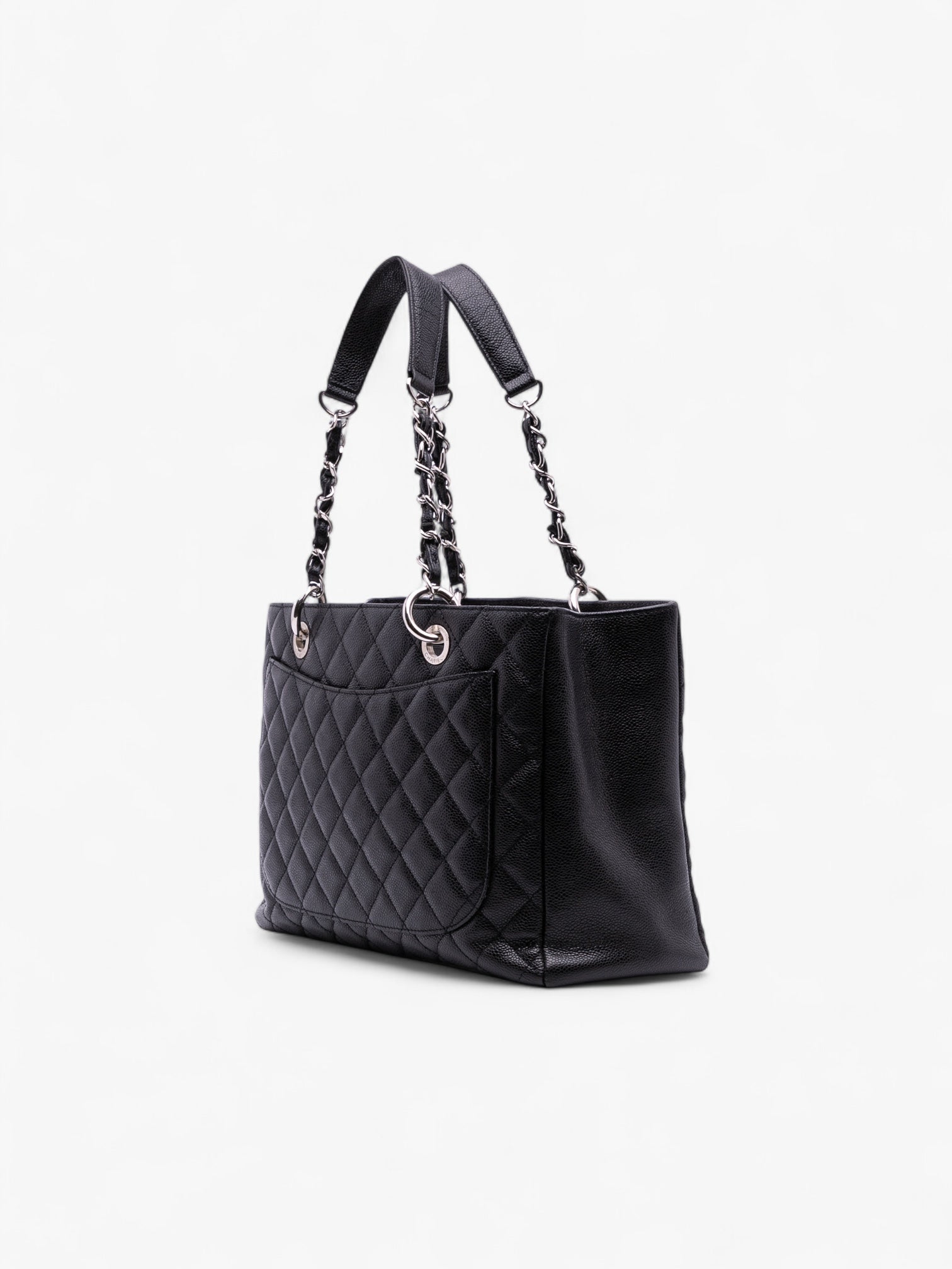 Chanel black Caviar Grand Shopping Tote
