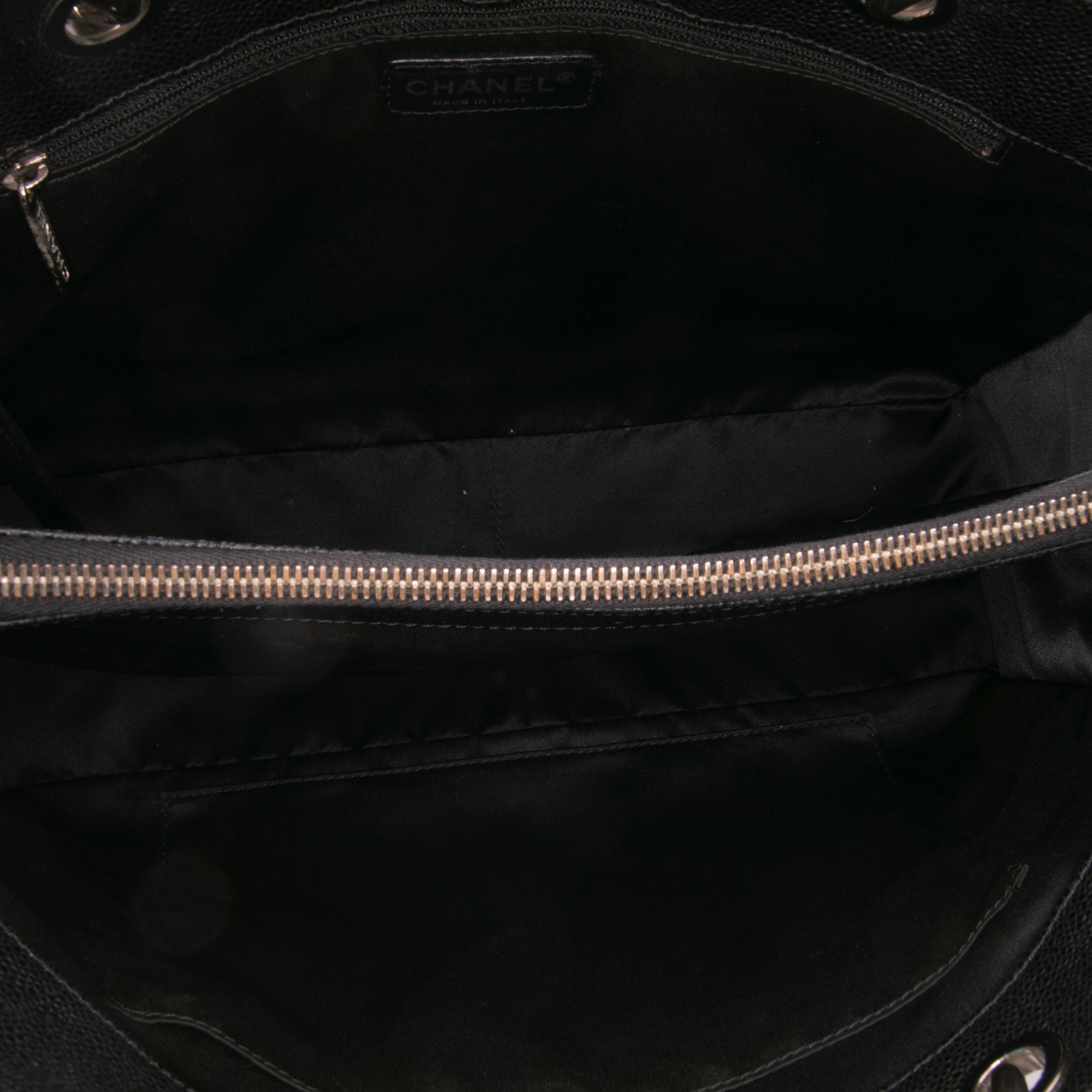 Chanel black Caviar Grand Shopping Tote