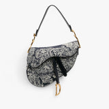 Dior Canvas Reverse Toile De Jouy Saddle