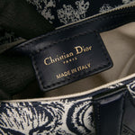 Dior Canvas Reverse Toile De Jouy Saddle