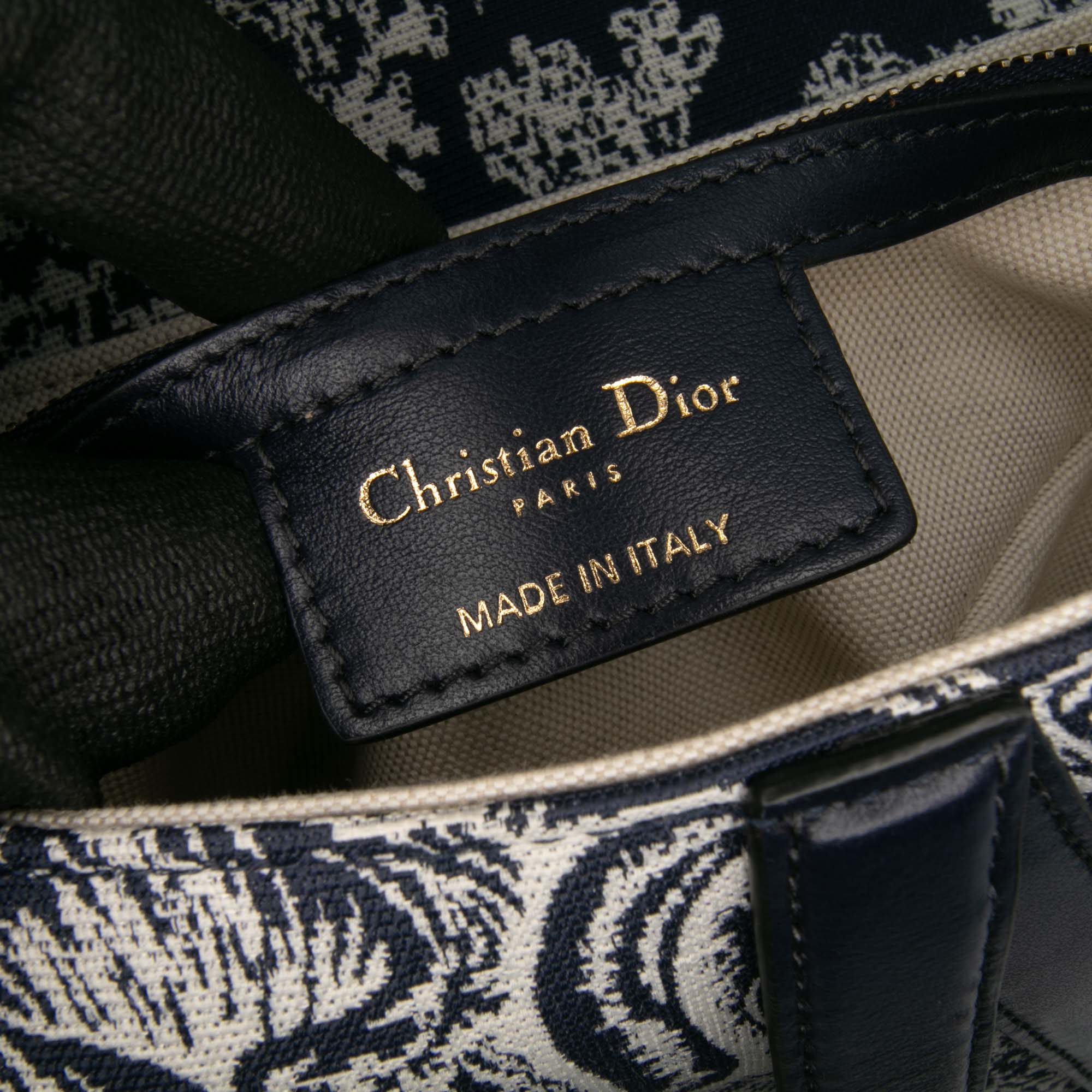 Dior Canvas Reverse Toile De Jouy Saddle