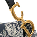 Dior Canvas Reverse Toile De Jouy Saddle