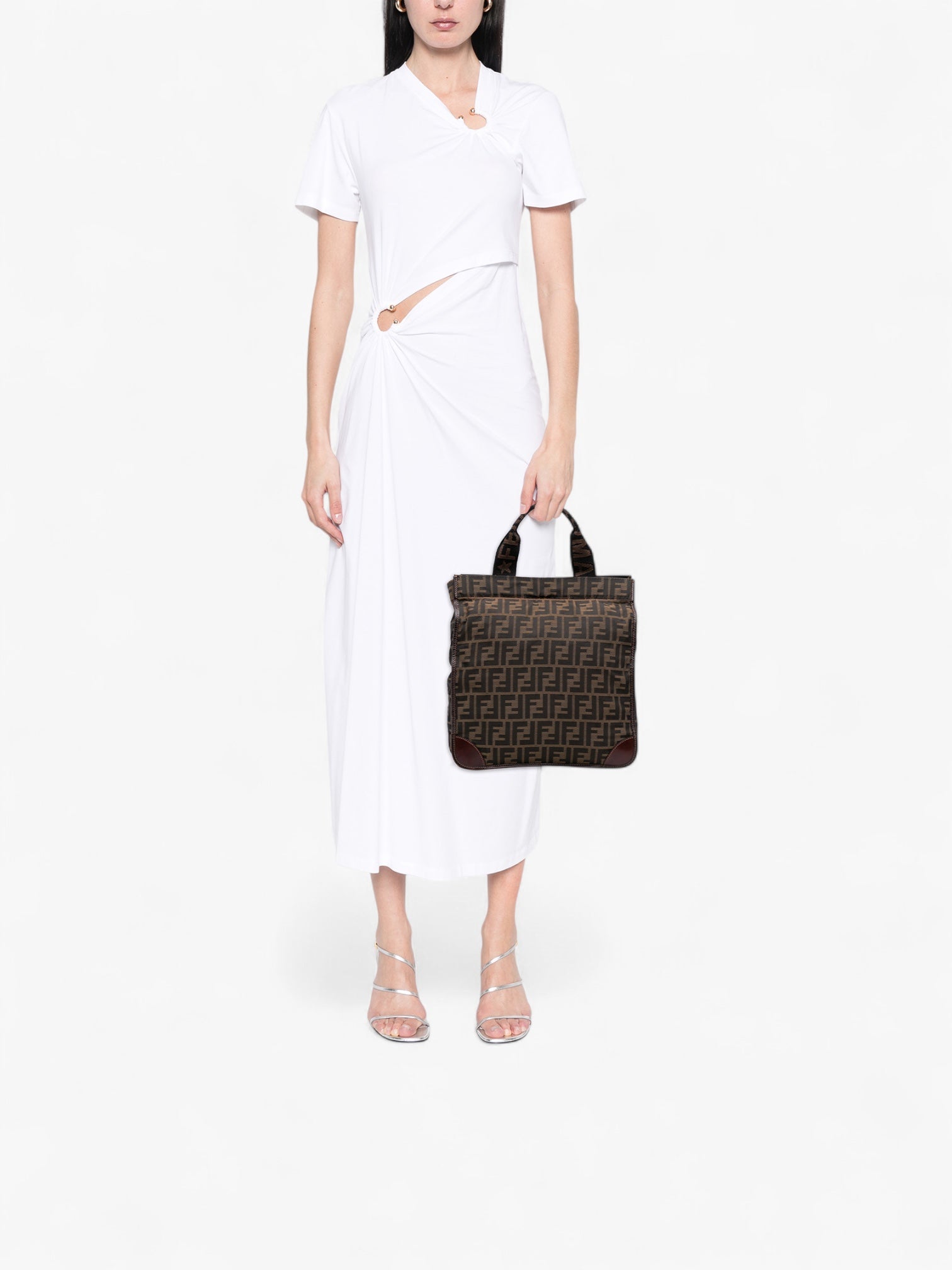 Fendi Zucca Canvas Shopping Tote
