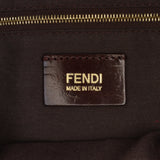 Fendi Zucca Canvas and Leather Chain Maxi Baguette