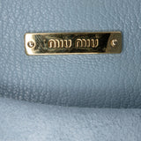 Miu Miu Goatskin Madras Soft Calf Crystal Embellished