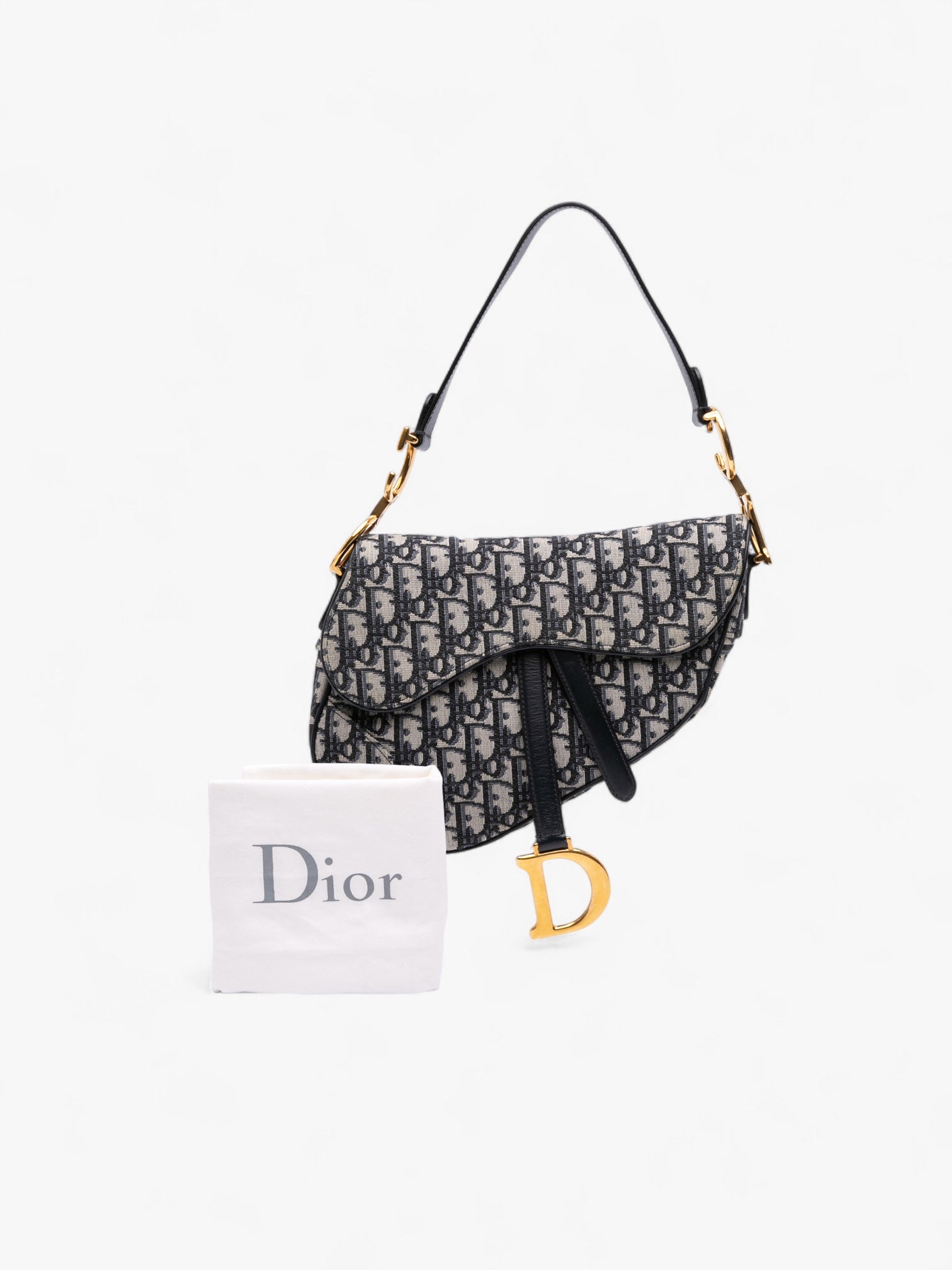 Dior Oblique Canvas Saddle Bag