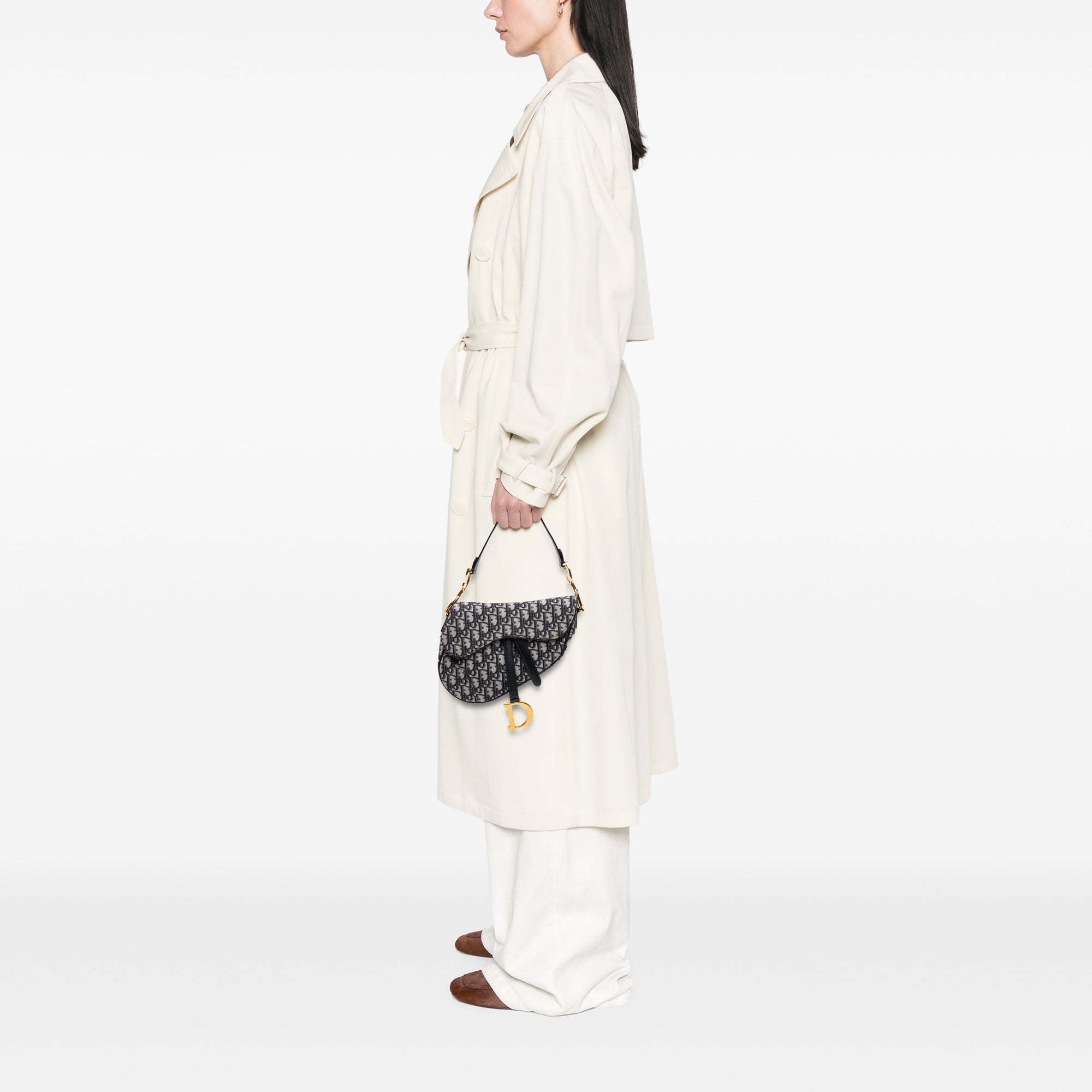 Dior Oblique Canvas Saddle Bag
