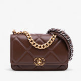 Chanel Quilted Lambskin 19 Wallet On Chain