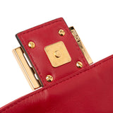 Fendi Zucca Embossed Leather Baguette Satchel