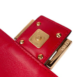 Fendi Zucca Embossed Leather Baguette Satchel