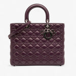 Dior Large Lambskin Cannage Lady Dior