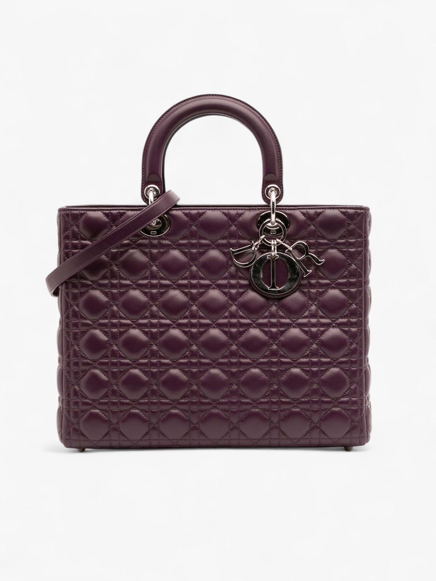 Dior Large Lambskin Cannage Lady Dior