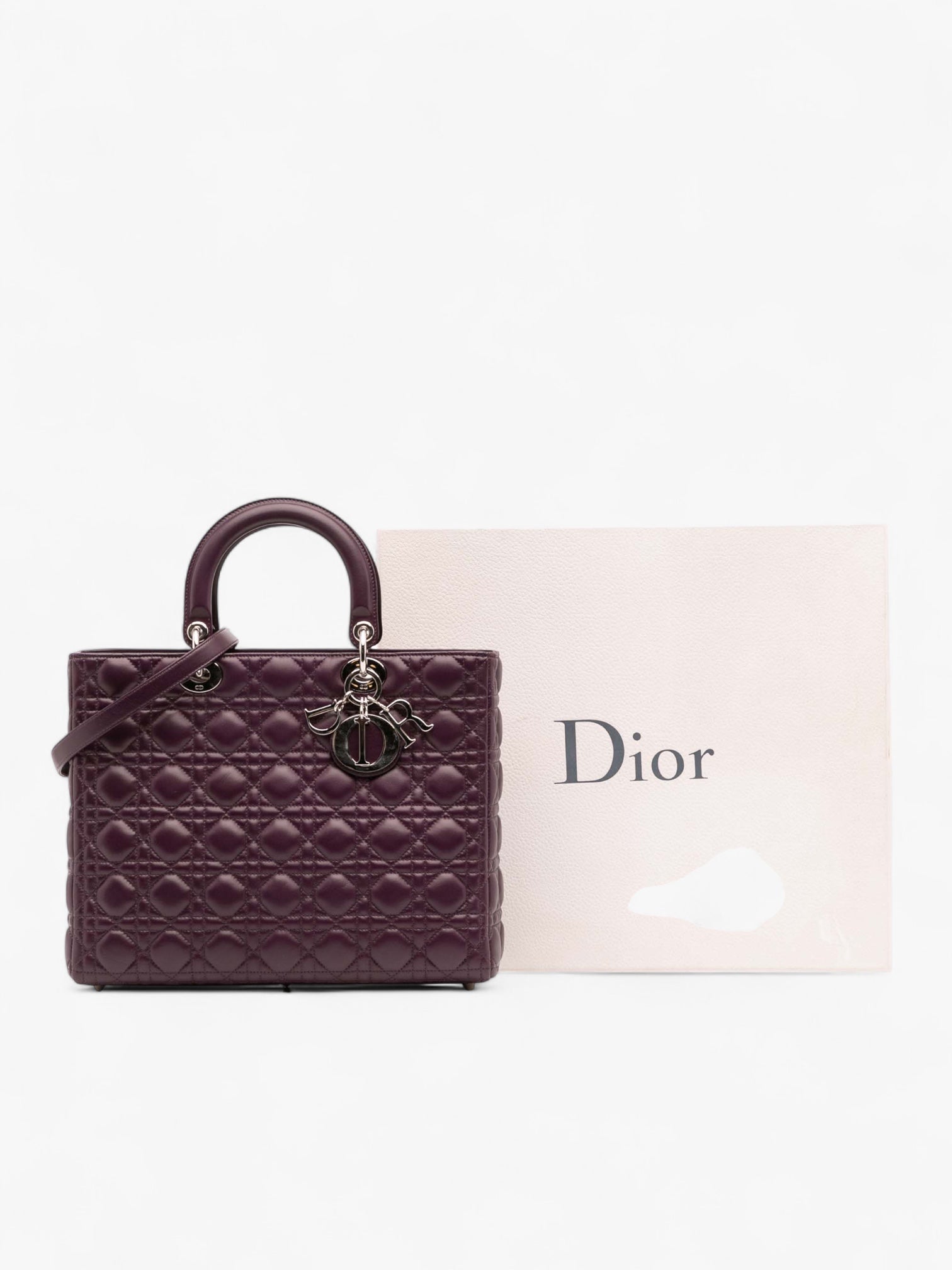 Dior Large Lambskin Cannage Lady Dior