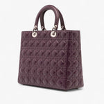 Dior Large Lambskin Cannage Lady Dior