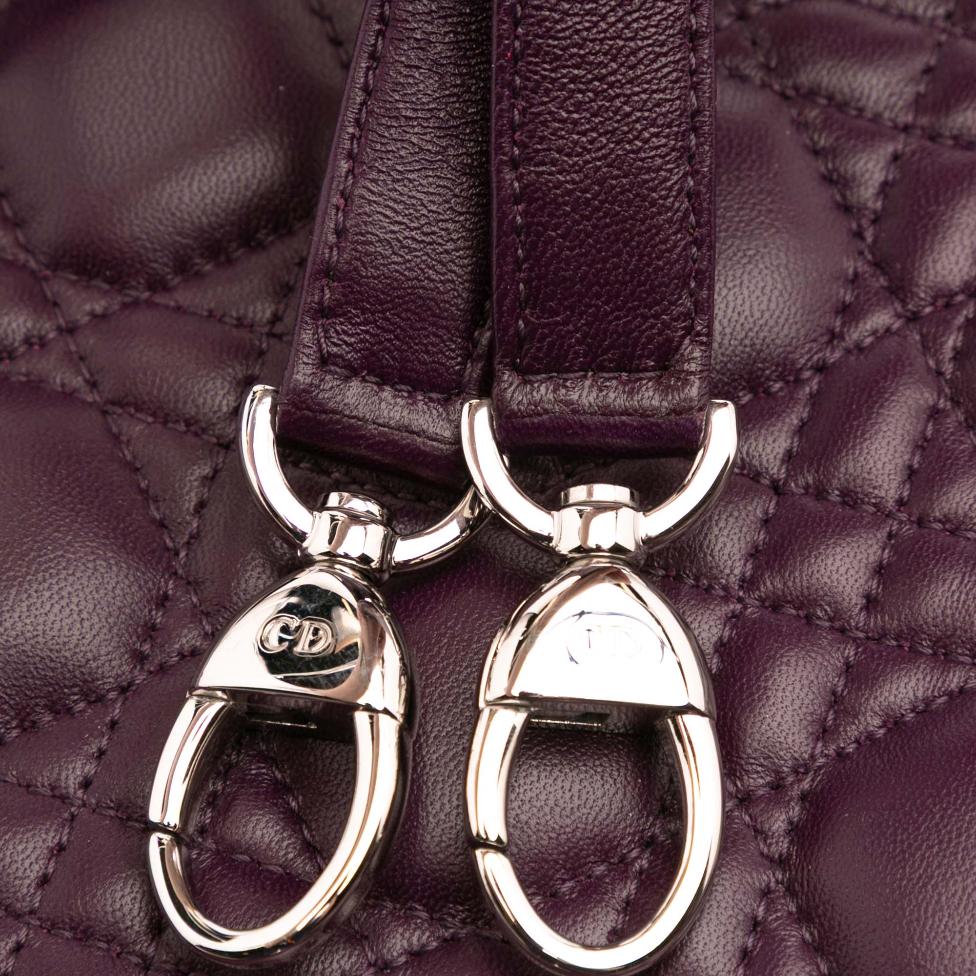 Dior Large Lambskin Cannage Lady Dior