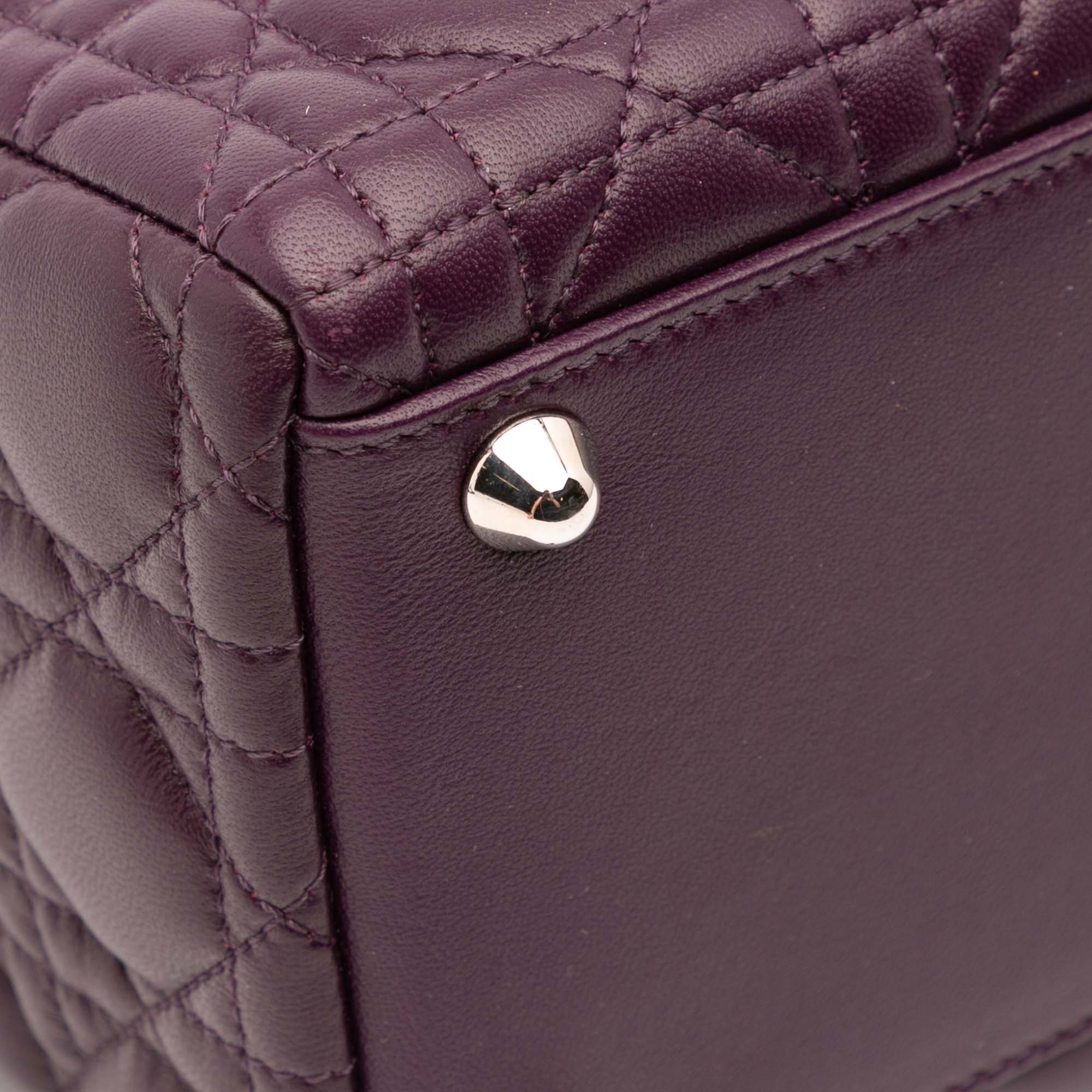 Dior Large Lambskin Cannage Lady Dior