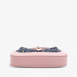 Gucci Limited Edition Small GG Denim Floral Jackie 1961