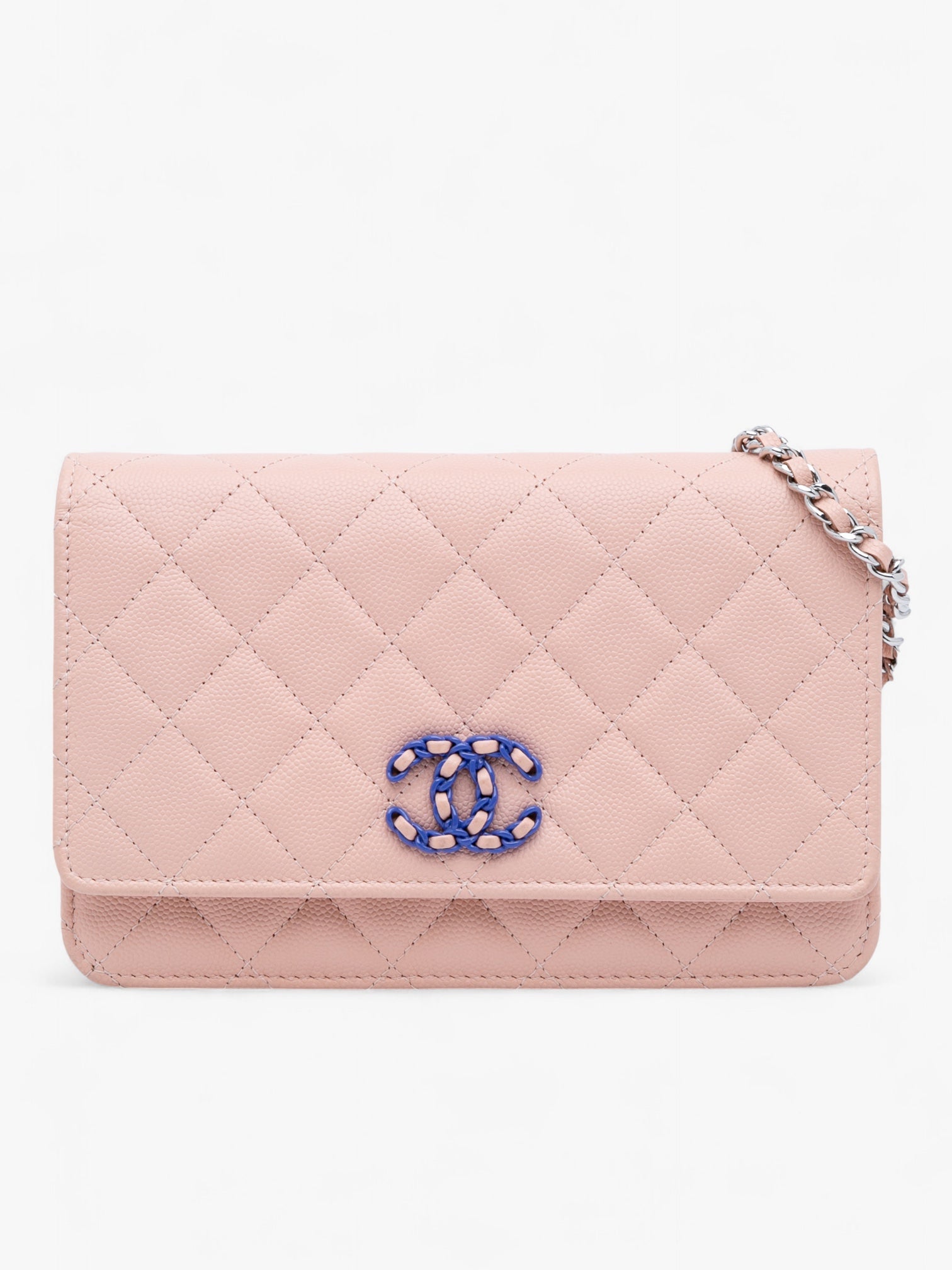 Chanel CC Quilted Caviar Wallet on Chain
