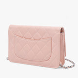 Chanel CC Quilted Caviar Wallet on Chain