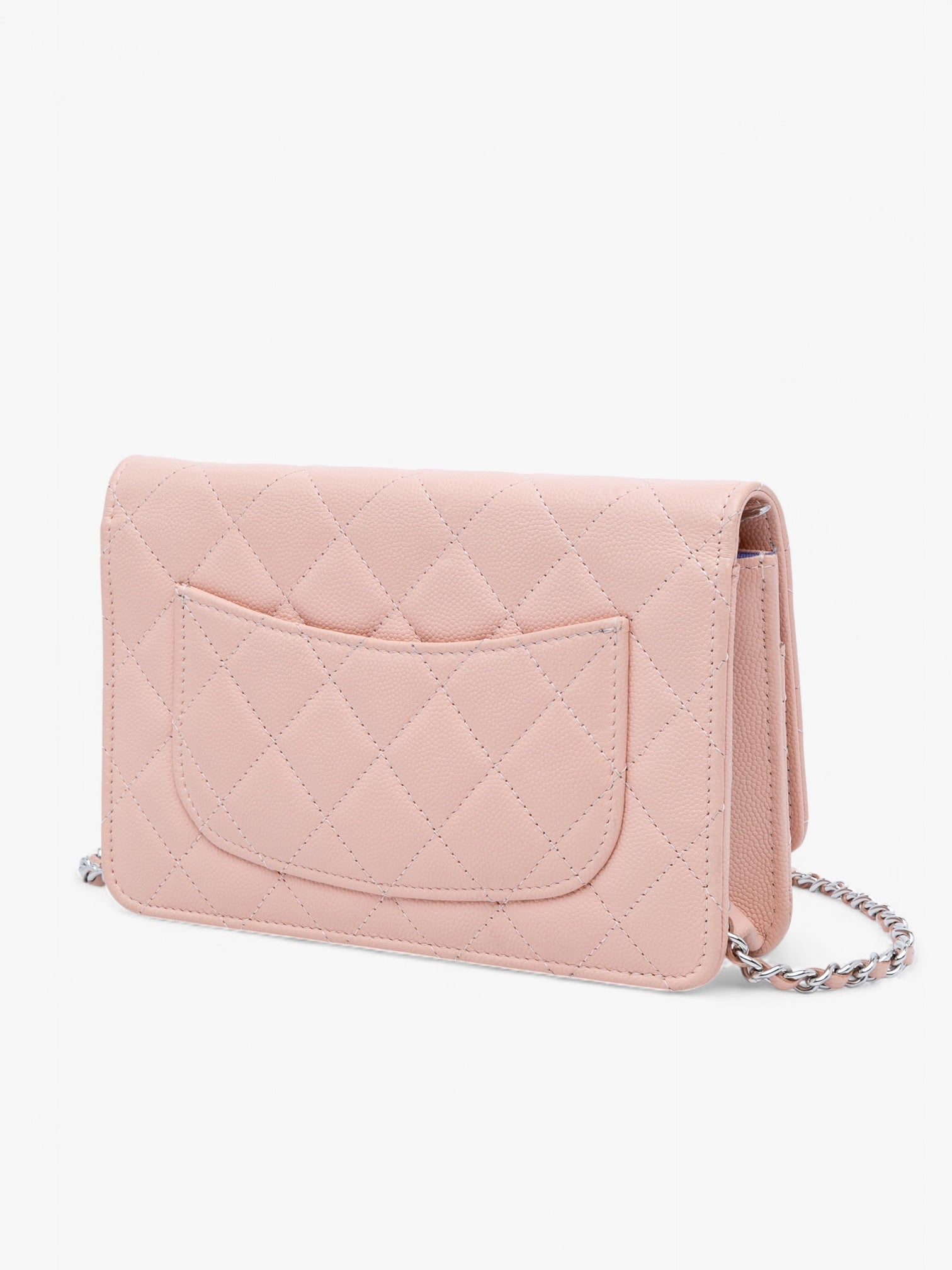 Chanel CC Quilted Caviar Wallet on Chain