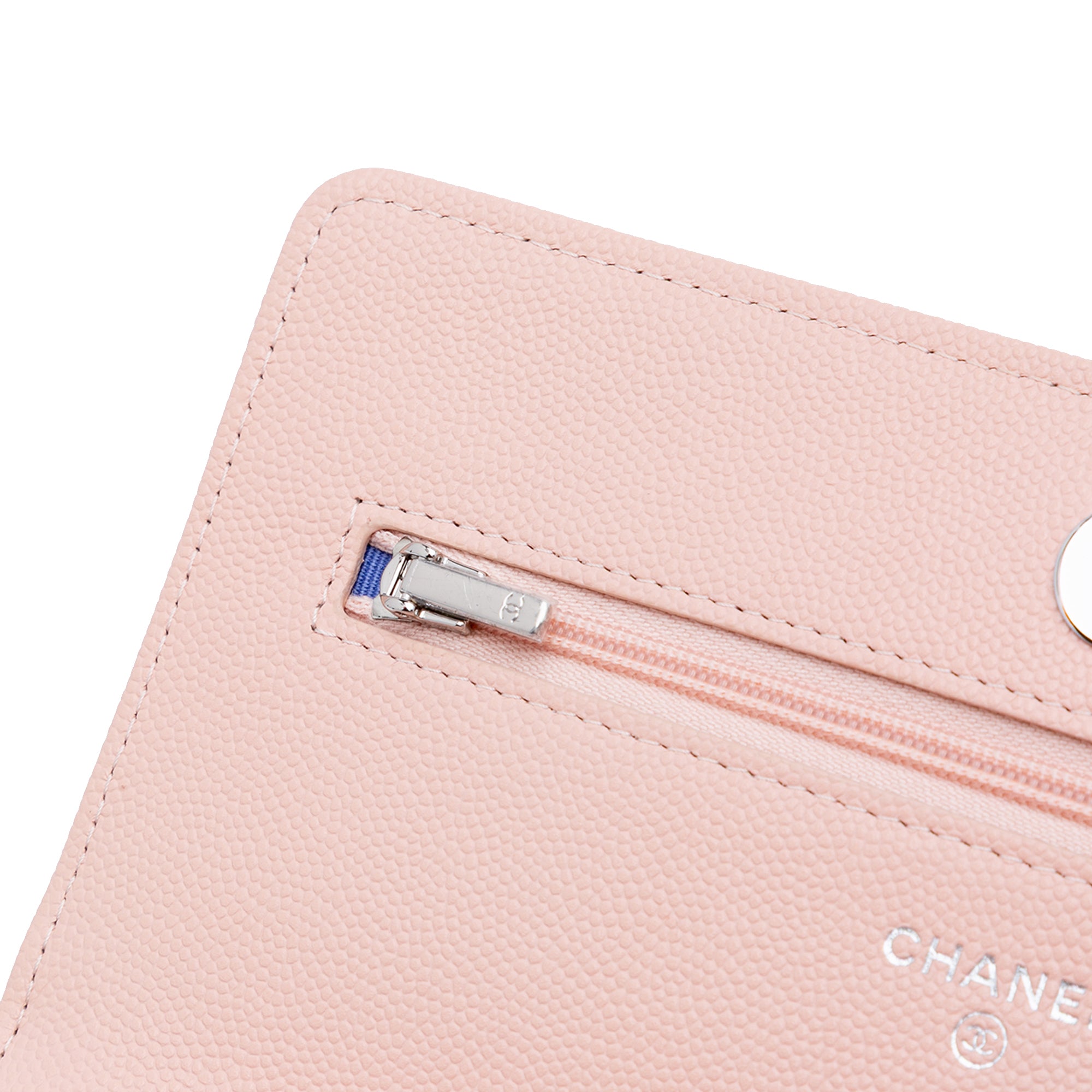Chanel CC Quilted Caviar Wallet on Chain