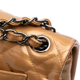 Chanel Jumbo Classic Metallic Patent Double Flap
