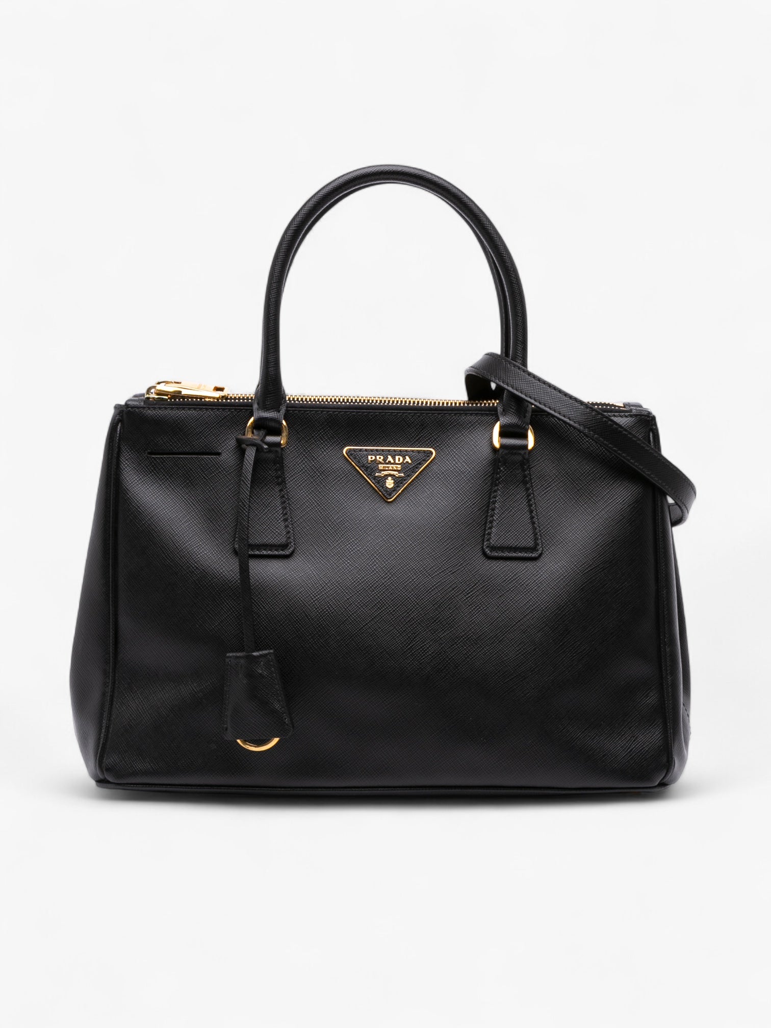 Prada Small Saffiano Lux Galleria Double Zip
