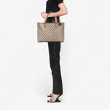 Gucci Medium GG Supreme Web Loop Tote