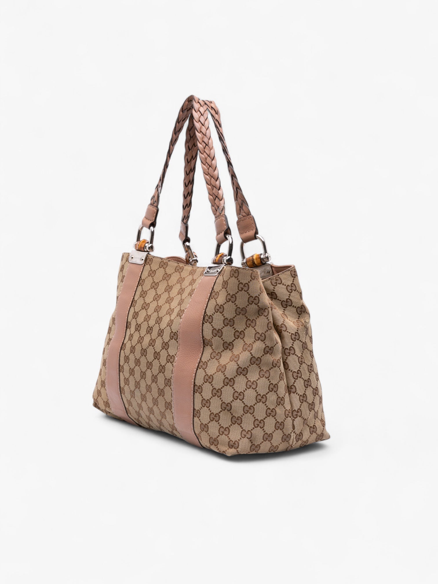 Gucci Medium GG Canvas Bamboo Libecci
