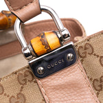 Gucci Medium GG Canvas Bamboo Libecci