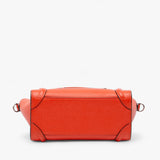 Celine red Nano Leather Luggage Tote