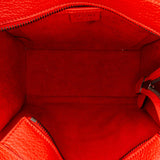 Celine red Nano Leather Luggage Tote