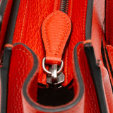 Celine red Nano Leather Luggage Tote