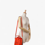 Celine red Nano Leather Luggage Tote