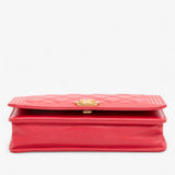 Chanel Quilted Caviar Boy Wallet on Chain
