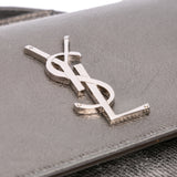 Saint Laurent Medium Metallic Leather Monogram Sunset Crossbody