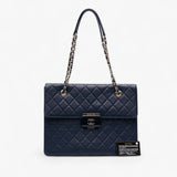 Chanel Quilted Sheepskin Beauty Lock Shopping Tote
