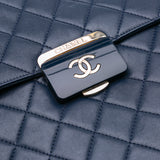 Chanel Quilted Sheepskin Beauty Lock Shopping Tote