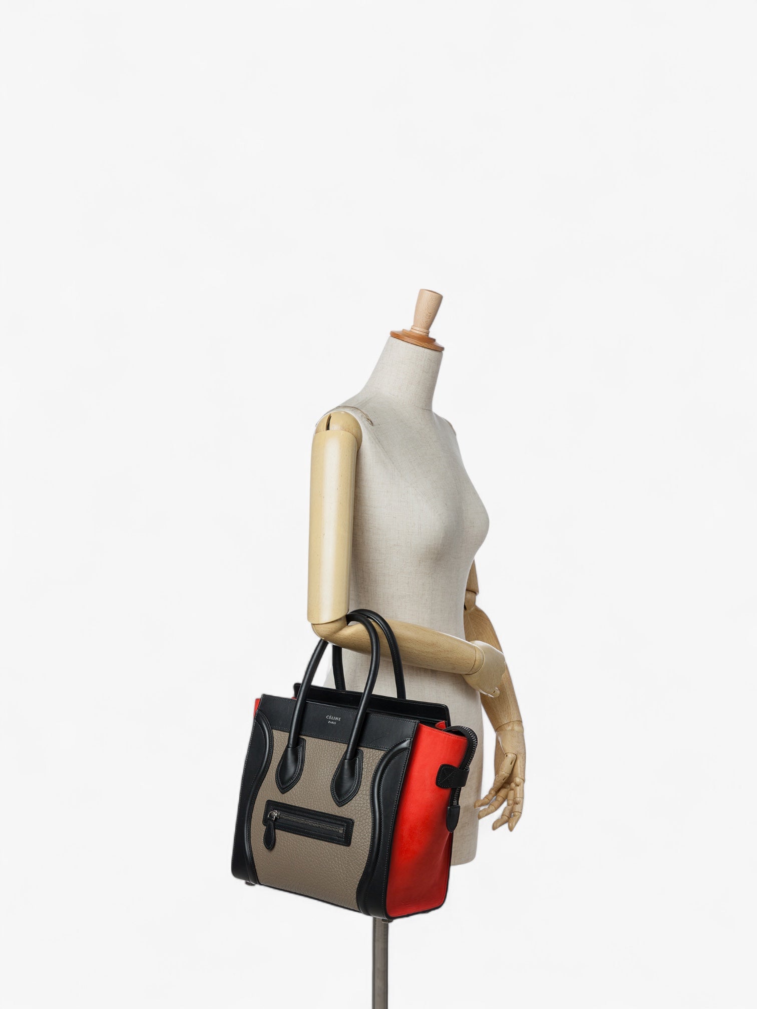 Céline Micro Tricolor Luggage Tote