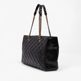 Chanel CC Quilted Lambskin Turnlock Tote