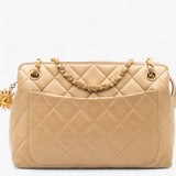 Chanel Quilted Lambskin Sun Charm Chain Crossbody