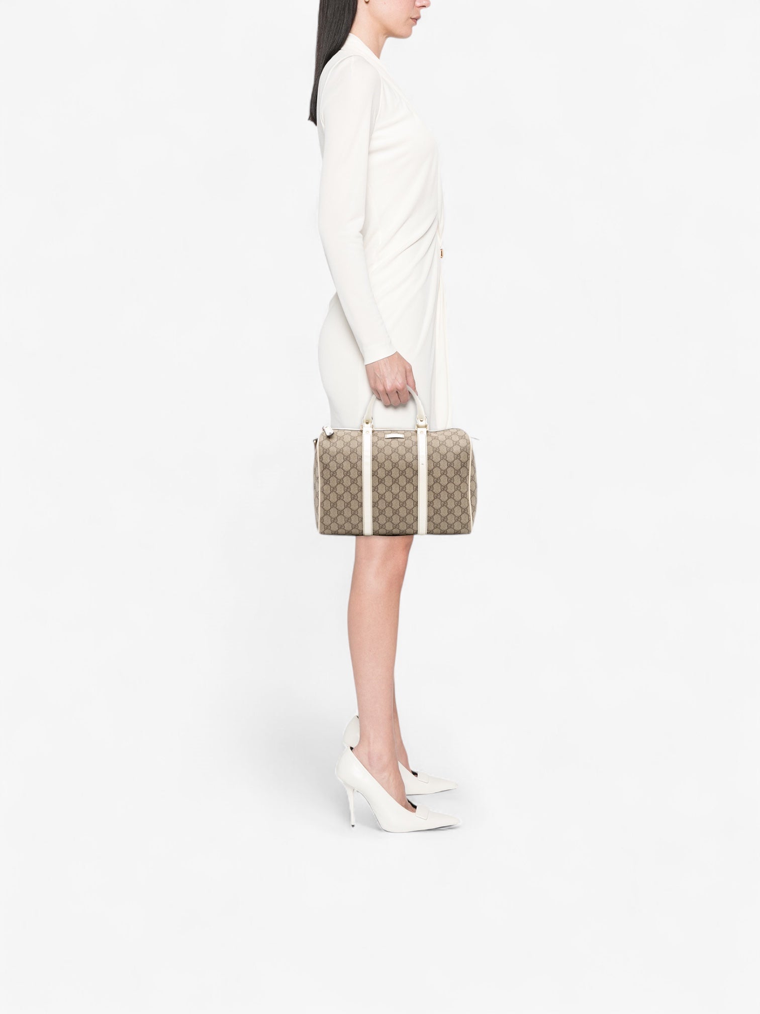 Gucci Medium GG Supreme Joy Boston Bag