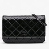 Chanel CC Quilted Patent Wallet On Chain