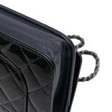Chanel CC Quilted Patent Wallet On Chain