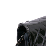 Chanel CC Quilted Patent Wallet On Chain
